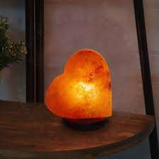 Mini lámpara de sal del Himalaya hecha a mano 2025, cuenco de cristal en forma de corazón, luz nocturna cálida tallada, decoración artística Natural para el hogar - Product Image 3