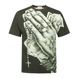 เสื้อยืดแขนสั้นผู้ชายสั่งทำพิเศษ ผ้าคอตตอน/โพลีเอสเตอร์ผสม 100% เป็นมิตรกับสิ่งแวดล้อม แห้งเร็ว ทรงหลวม พิมพ์ลายซิลค์สกรีน รับผลิตแบบ OEM - Product Image 1