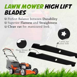 2PK lame de tondeuse à gazon électrique en métal pour artisan 42 "remplace Ayp 138971 134149 195-005 avec support OEM - Product Image 2
