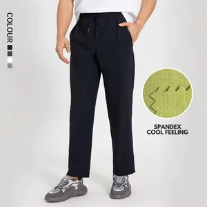 กางเกงกีฬาฤดูร้อนสำหรับผู้ชายแห้งเร็วดีไซน์ขาตรงยาวฟิตเนสกลางแจ้งและกางเกงลำลอง - Product Image 1