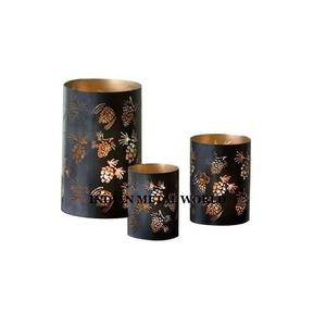 Marvelous Design Round Metal Votive Holder <b>Set</b> Of 3 Customized Size Metal Wedding <b>Candle</b> Holder - Product Image 1