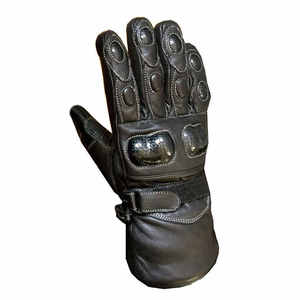 Gants de moto en cuir professionnels Gants de moto en cuir véritable à doigts complets fabriqués au Pakistan - Product Image 5