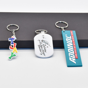 Porte-clés promotionnels personnalisés de vente chaude avec votre logo Porte-clés de conception personnalisée Porte-clés en caoutchouc PVC - Product Image 5
