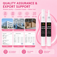 Fabricant de stylos à colle pour perruques à marque privée avec formule imperméable à forte adhérence pour l'application de perruques en dentelle