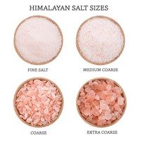 Sal del Himalaya Rosa Claro Garantizada por HACCP, Gránulos Finos y Gruesos, Empaque Personalizado, Rica en Vitaminas y Minerales, Energía para Cocinar