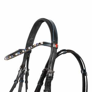 CABALLO BRIDLE DELUXE ANATOMIC CUERO ELEVADO Mejor nueva brida anatómica Caballo anatómico cuero brida Diseño anatómico - Product Image 3
