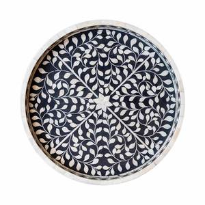 Utensilios de cocina hechos a mano con incrustaciones de hueso antiguo moderno, técnica pulida, bandeja decorativa para comida de desayuno para uso doméstico, artesanías naturales - Product Image 2