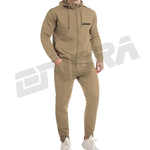 Custom Design Solid Color Mens Tracksuit Wholesale Premium Quality Two Piece Set <b>Jacket</b> and Pants Activewear Outfit - Product Image 1