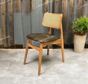 Silla de Ratán de Madera Natural de la Mejor Calidad, Estilo Moderno, Muebles Sostenibles para Restaurantes, Hoteles, Dormitorios, Salas de Estar - Product Image 3