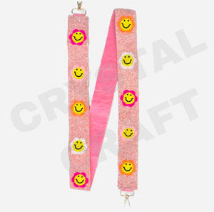 CRYSTAL CRAFT Sangle de sac à main en perles de verre élégantes, couleur personnalisée, style indien, taille personnalisée, logo personnalisé accepté, modèle d'usage quotidien 2039 - Product Image 5