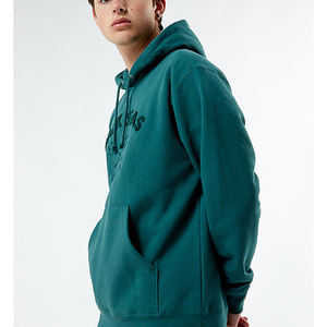 Sudadera con Capucha Estilo Urbano, Estampado Puff, Suave, Cómoda, Ligera, Tejido de Felpa, Corta, 100% Algodón, Ecológica, para Hombre - Product Image 3