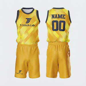 Jersey de Baloncesto de la Mejor Calidad y Alto Rendimiento, Transpirable, Cuello Redondo, Sin Mangas, Uniformes Personalizables, Ropa Deportiva - Product Image 1