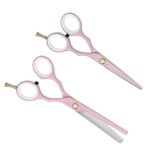 ชุดช่างตัดผมมืออาชีพกรรไกรตัดผมเหล็กแบบบางสำหรับร้านเสริมสวยตัดผมใบมีดคมสำหรับจัดแต่งทรงผม - Product Image 4