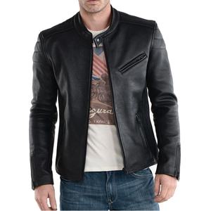 New Arrival Winter High Street Full Zip Genuine Leather Bomber <b>Jacket</b> for <b>Men</b> Waterproof & Breathable Customizable Color & Logo - Product Image 2