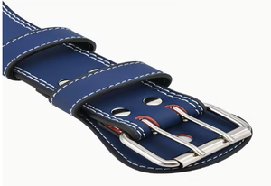 Cinturón de Levantamiento de Pesas de Cuero Azul Personalizado con Protección Profesional para Entrenamiento en Gimnasio y Seguridad en Fitness - Unisex - Product Image 2