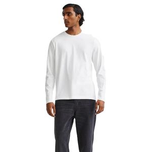 La mayoría de las camisetas casuales de moda de los hombres Jersey básico de manga larga de algodón con logotipo personalizado y tela de punto de diseño - Product Image 1