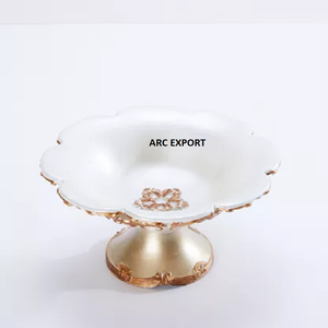 Exclusive <b>Large</b> Unique Design Plated Shape Standard Decorating Wholesale Best Top Quality <b>Serving</b> Plated <b>Bowls</b> For Home Decor - Product Image 1