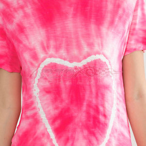 Tie Dye camiseta para mujer manga corta verano Streetwear algodón camiseta mujer algodón Tie Dye camiseta - Product Image 3