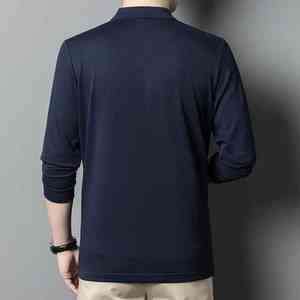 Personalizado 2025 hombres para Polos de gran tamaño de manga corta de manga larga de peso pesado 220gsm casual algodón poliéster estampado patrón - Product Image 3