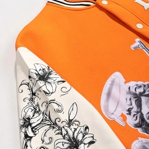 Wholesale Custom Printed Logo Varsity Jacket Baseball Letterman Jacket Wool And <b>Leather</b> Premium Quality Unisex <b>Basketball</b> Jacket - Product Image 4