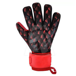 Gants de gardien de but professionnels en cuir respirant avec couverture améliorée des doigts Équipement de football de protection - Product Image 2