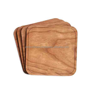 Decorative <b>Coaster</b> <b>Wood</b> <b>Coaster</b> Eco-Friendly Feature Set 4 Piece Coffee Cup <b>Coaster</b> for Home/Hotel & Restaurants - Product Image 6