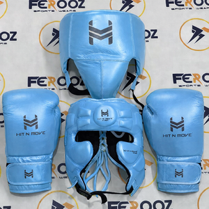 Guantes de Sparring Hit N Move Silver MMA con Cordones, Diseño Ergonómico, Protección de Cabeza Absorbente de Impactos, Protector Inguinal, Cierre de Gancho y Bucle - Product Image 5
