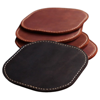 Ensemble de 4 sous-verres de boisson d'inspiration vintage de haute qualité avec support en cuir pour la maison café thé bière tasse tampons Design moderne
