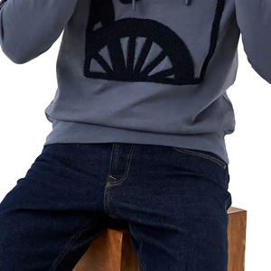 Sudadera de invierno para hombre, Sudadera con capucha de chenilla Lisa bordada, bien diseñada, servicio OEM, posición frontal del logotipo del fabricante de Pakistán - Product Image 5