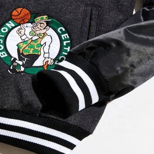 Chaqueta Varsity Reversible Casual de Invierno para Hombre, Lana/Poliéster, Cuello Alto, Logotipo Personalizado en la Parte Delantera, Transpirable y de Secado Rápido - Product Image 4