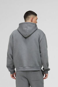 Marfa International Veste à capuche zippée de haute qualité pour homme 480 500 600 Gsm Heavyweight Oversized Drop Shoulder Zip up - Product Image 3