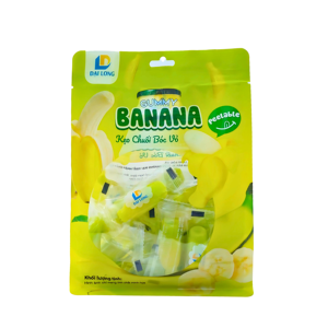 [Paquete 300g] DAI LONG Green Peeled Banana Gummy Candy extraído de jugo de fruta, delicioso e irresistible - Product Image 1