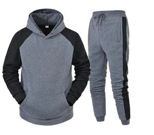 Nuevo 2024 Ropa deportiva Gimnasio Fitness Fleece Chándales de entrenamiento Hombres Conjunto de dos piezas Chándal Jogging Traje para hombres tarifa al por mayor - Product Image 2