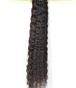 Vente en gros d'extensions de cheveux humains vierges indiens 100% Machine à double trame à cuticule alignée de style afro à vague profonde prix bon marché - Product Image 4