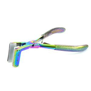 Hot Selling Tap in Hair Extension Plier Stainless Steel Pliers Hair Extensions Tool <b>Tape</b> Pressing Flat-Jaw Design Salon Tools - Product Image 1