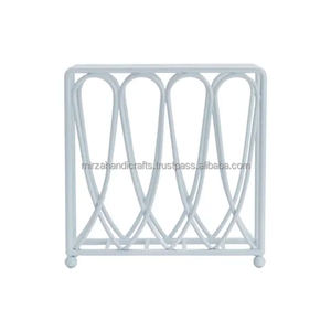 Porte-serviettes en fonte blanche, porte-serviettes moderne, vente en gros, distributeur imprimé personnalisé, organisateur - Product Image 2