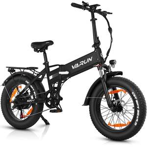 Bicicleta Eléctrica VARUN S20-1 de Aluminio, Versión Premium, 7 Velocidades, Plegable, Batería de Litio Integrada, Motor de Cubo Trasero sin Escobillas, Velocidad Máxima de 25 km/h - Product Image 2