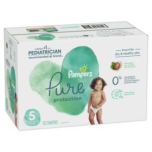 Pour Pampers Pure Protection Taille 5 Couches jetables de qualité supérieure hypoallergéniques pour bébés Fourniture d'un mois (132 pièces)-Fabriqué avec du coton - Product Image 2