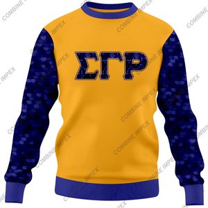 Sigma Gamma Rho sweat-shirt personnalisé avec lettres grecques broderie Chenille Patch Applique DTF impression polaire tissu OEM ODM sororité - Product Image 1