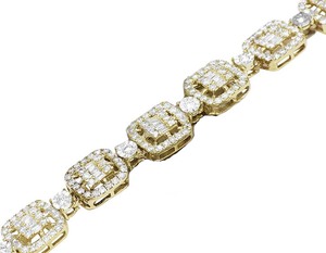 Cadena Cubana de Oro Amarillo de 10K con Diamantes Cultivados en Laboratorio, Elegante Collar con Incrustaciones de Diamantes para Hombre, Estilo Hip Hop y Urbano - Product Image 2