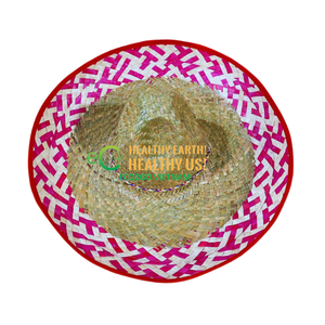 Venta al por mayor de fábrica, sombrero de paja de Material Natural personalizable, sombrero de vaquero plegable para playa y sol - Product Image 5