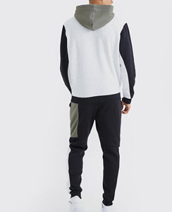 Ensemble de survêtements imprimés à capuche coupe normale pour hommes, 2 pièces, pantalons larges légers et respirants en molleton de coton 100%, pour l'hiver - Product Image 5