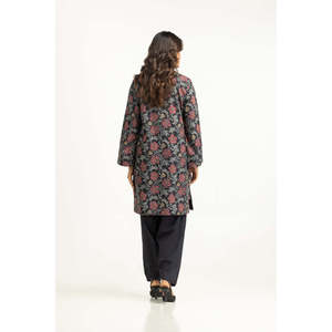 Conjunto Coordinado Estampado en Jacquard de Viscosa IPST-55312, Tela Crepé, Blusa de Manga Tres Cuartos - Product Image 3