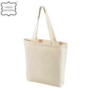 Venta al por mayor de bolsas grandes de algodón orgánico con logotipo personalizado bolsa de lona en blanco - Product Image 3