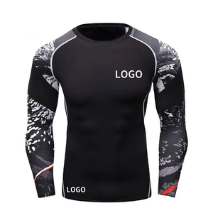 Camiseta de Compresión Personalizada para Hombre 2026, Manga Larga, para MMA, de Alta Calidad, Spandex/Poliéster, Secado Rápido, Transpirable y Sostenible - Product Image 1