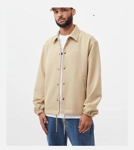 Wholesale 2025 Custom Made Plain Dyed Breathable Coaching <b>Jacket</b> Waterproof Windbreaker Training Winter <b>Jacket</b> Hot Sale - Product Image 2