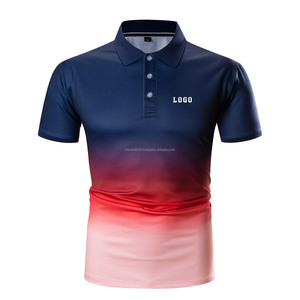 Camisa Casual para Hombre, 100% Algodón, Tejido de Punto, Manga Corta, Transpirable, Diseño de Impresión Personalizado, Cierre de Botones, Servicio OEM de Alta Calidad - Product Image 1