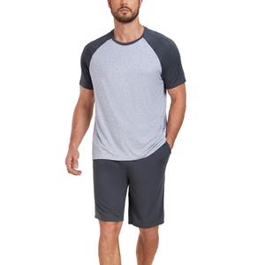 Ensemble de vêtements de sport décontractés 2 pièces de haute qualité pour hommes, couleur personnalisée, pour la course à pied estivale, vêtements de sport élégants pour la salle de sport, de BD - Product Image 2