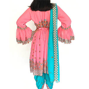 เดรสยาวปักลายสำหรับผู้หญิงชุดเดรส Afghan kuchi งานปาร์ตี้แฟชั่นไม่ซ้ำใคร2024 - Product Image 4