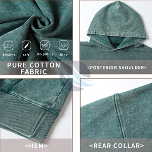 Sudadera con capucha de lavado ácido personalizada para hombre, de estilo vintage sudaderas con capucha, jersey de gran tamaño, sudadera de lana, ropa de calle, ropa de moda de invierno - Product Image 6